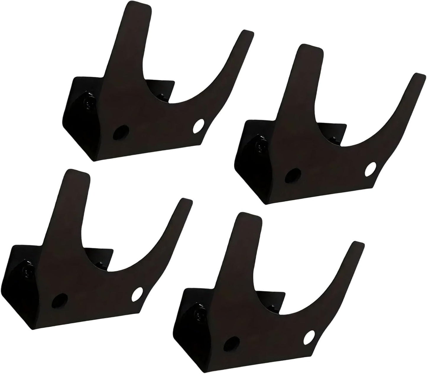 Lot De 4 Supports Muraux En Métal Robuste Pour Un Rangement Et Une Organisation Sécurisés Des Outils