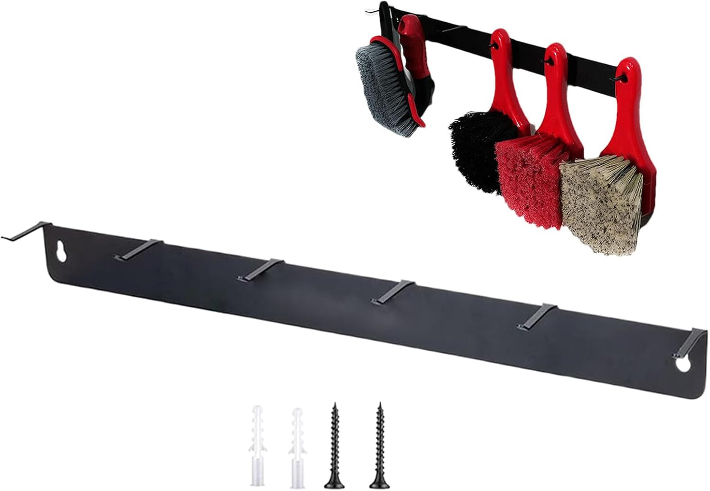 Détaillage Du Support De Pinceau - Salle D'organisateurs Détaillant Auto Mont Auto Pour Pinceaux Et Outils Avec Crochets Suspendus, Rangement D'atelier De Garage Pour Les Fournitures De Nettoyage Des