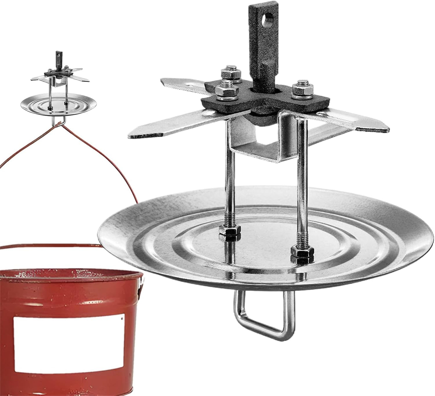Generisch Crochet Pivotant Pour Charges - Avec Rotation - Pour Peinture De Four Et Pulvérisation, Revêtement En Poudre - Pour Bricolage, Garage, Projets De Déplacement D'objets