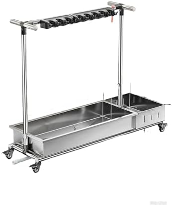  Support De Balai Et Serpillière Professionnel - Chariot De Rangement Mobile Pour Balais Humides, 169 X 40 X 109 Cm