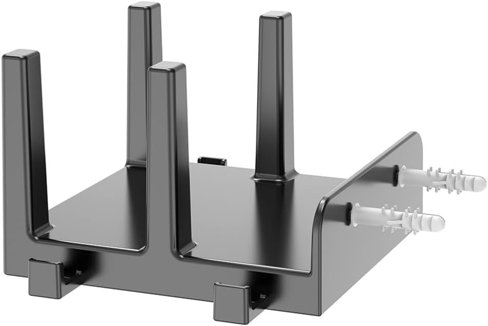  Routeur Mall Moup Support Router Mur Moup Organisateur De Câble Pour Le Routeur Boîte Noire