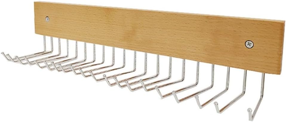  Cintre Mural Multifonctionnel Fabriqué En Bois De Hêtre Massif, Crochets De Rangement Robustes Pour Clés, Cravates, Accessoires, Organisateur Peu Encombrant Pour La Maison, Le Bureau