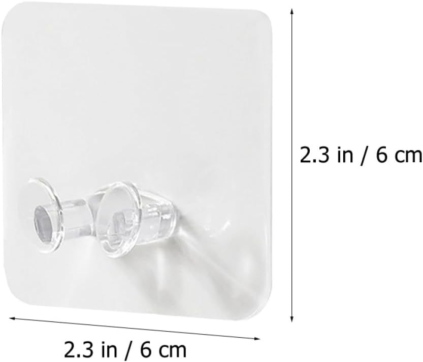  Ciieeo Crochets Adhésifs Muraux Sans Perçage 20Pcs En Plastique Pour Organiser Câbles Et Prises, Support Multifonctionnel Transparent Maison