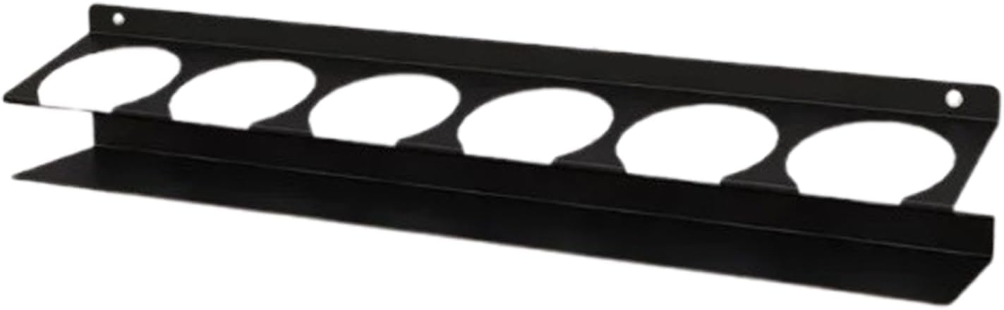 GENERIC Porte-bouteilles – Support Mural Pour Garage, Rangement De Garage, Construction En Acier à Six Emplacements, Rangement De Bombes Aérosoles, Accessoires D'outils Automobiles, Finition En Métal Noir