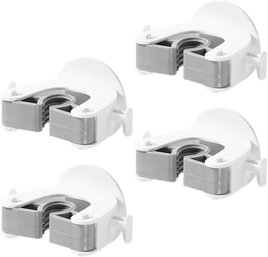  Gatuida 4pcs Crochet De Balai Sans Perçage En Plastique Adhésif Support Mural Lourd Pour Balai Et Parapluie Accessoire Pratique Pour Maison Et Bureau