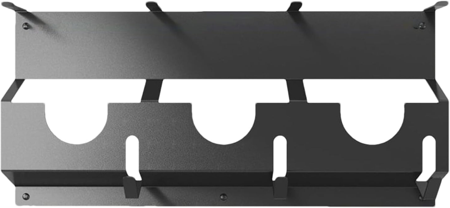 GENERIC Support Mural Pour Meuleuse D'angle - 43 X 18 X 3 Cm - En Acier Noir - Pour Fraises, Polisseuses, Garage, Rangement