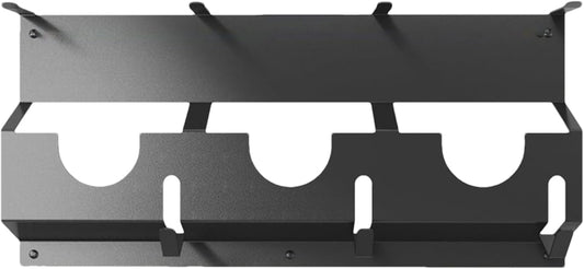 GENERIC Support Mural Pour Meuleuse D'angle - 43 X 18 X 3 Cm - En Acier Noir - Pour Fraises, Polisseuses, Garage, Rangement