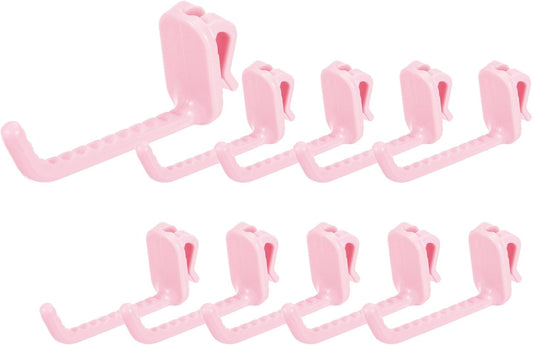  Sourcing Map Lot De 10 Crochets Muraux En Plastique Pour Panneau Mural De 7,6 Cm, Crochets D'étagère Pour Garage, Magasin, Entrepôt, Magasin, Maison, à Suspendre, Rose