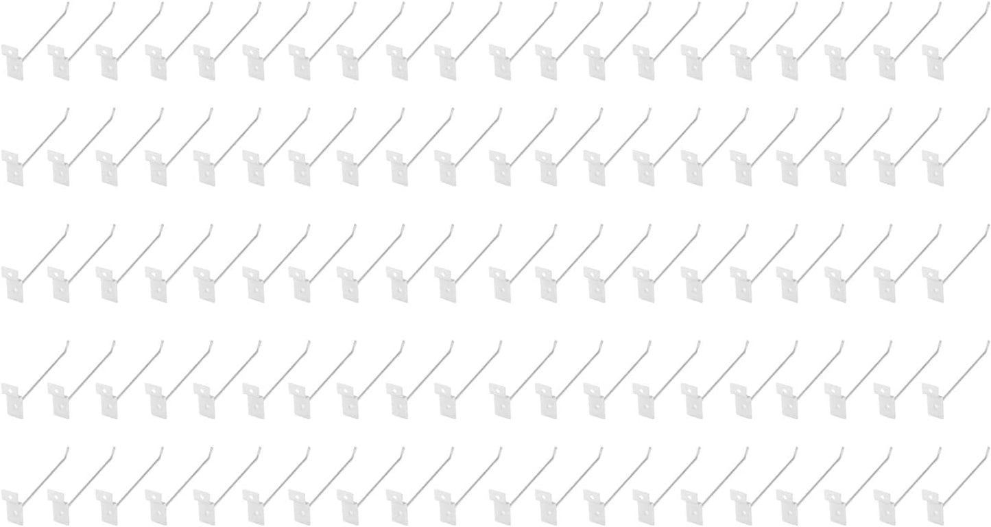  Pilipane Crochets à Slatwall Crochets D'affichage De Détail En Fer Lourd Pour Les Supermarchés Et Les Magasins De Détail Silver 15cm 50 Pack