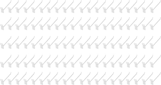  Pilipane Crochets à Slatwall Crochets D'affichage De Détail En Fer Lourd Pour Les Supermarchés Et Les Magasins De Détail Silver 15cm 50 Pack