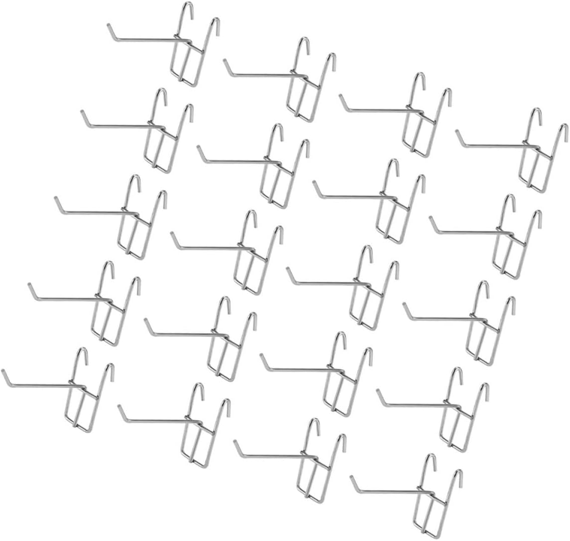  Healvian Crochets Muraux Robustes Argenté Grillagés En Acier Inoxydable Lot De 30pcs Et Optimisant L'espace Mural Suspendre Et Organisation
