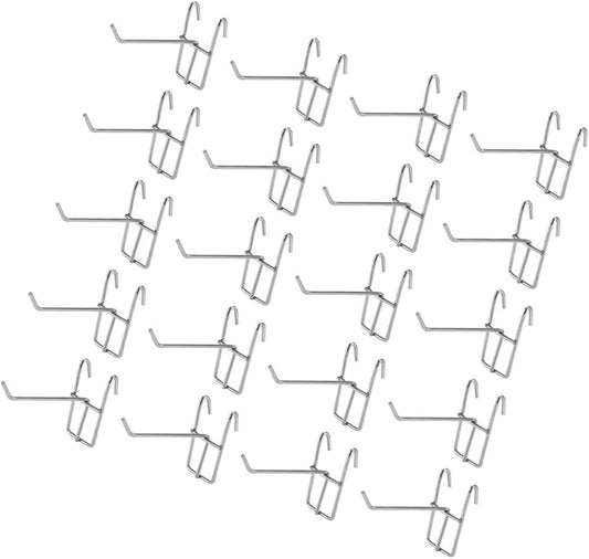  Healvian Crochets Muraux Robustes Argenté Grillagés En Acier Inoxydable Lot De 30pcs Et Optimisant L'espace Mural Suspendre Et Organisation