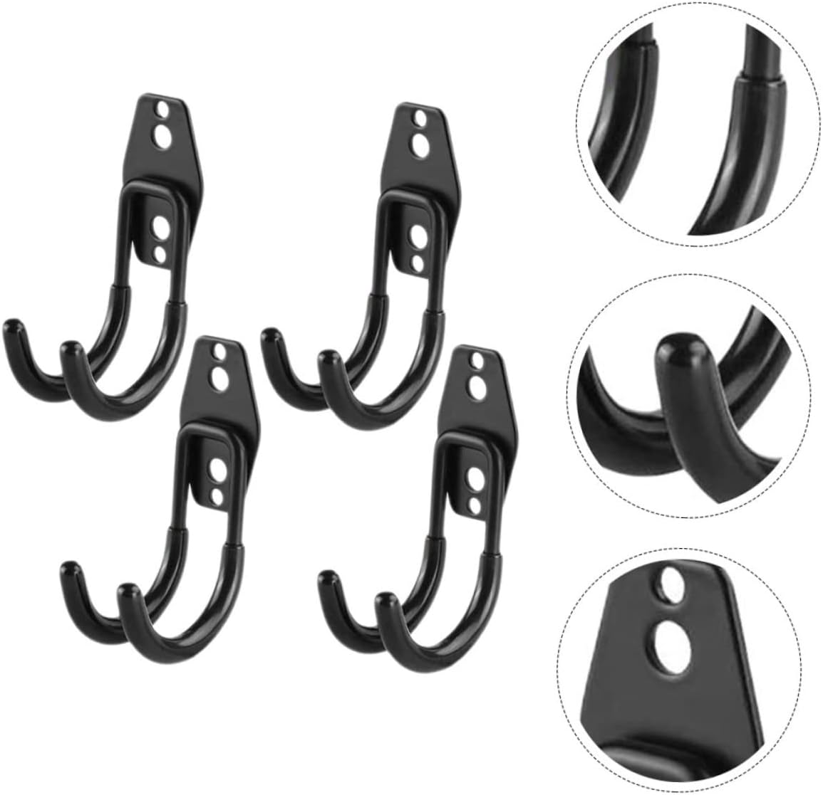  4Pièces Crochets Garage Robuste Support De Rangement Pour Outils De Jardin Vélo Accroche Durable Pour Étagère Organisation