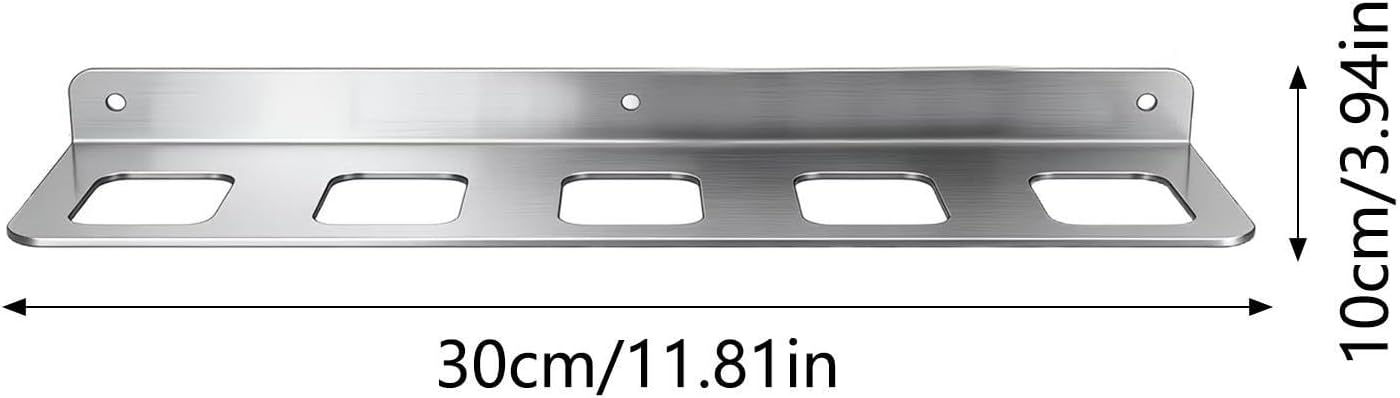  Générique Utility Hammer Holder, Workshop Utility Wall Mount, 17.5 Inches Efficiency With Slot Design, Solid Iron Gear Rail, Storage Device With Modern Finish, Tool Organization For Shed And Factory