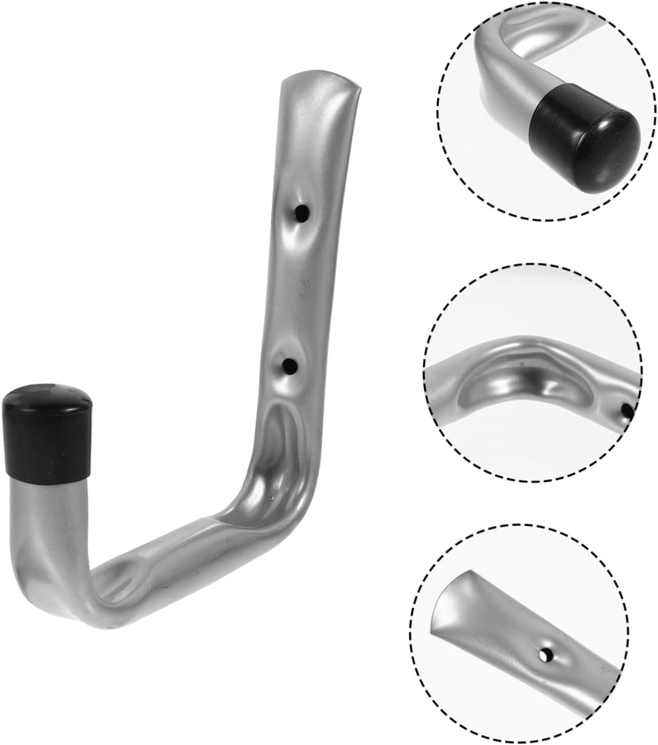  ULTECHNOVO Lot De 5 Crochets Muraux En Acier Galvanisé Peint, Robustes Et Résistants Pour Rangement Intérieur Et Extérieur, Porte-outils De Garage Suspendre D’outils Lourds, Utilisation