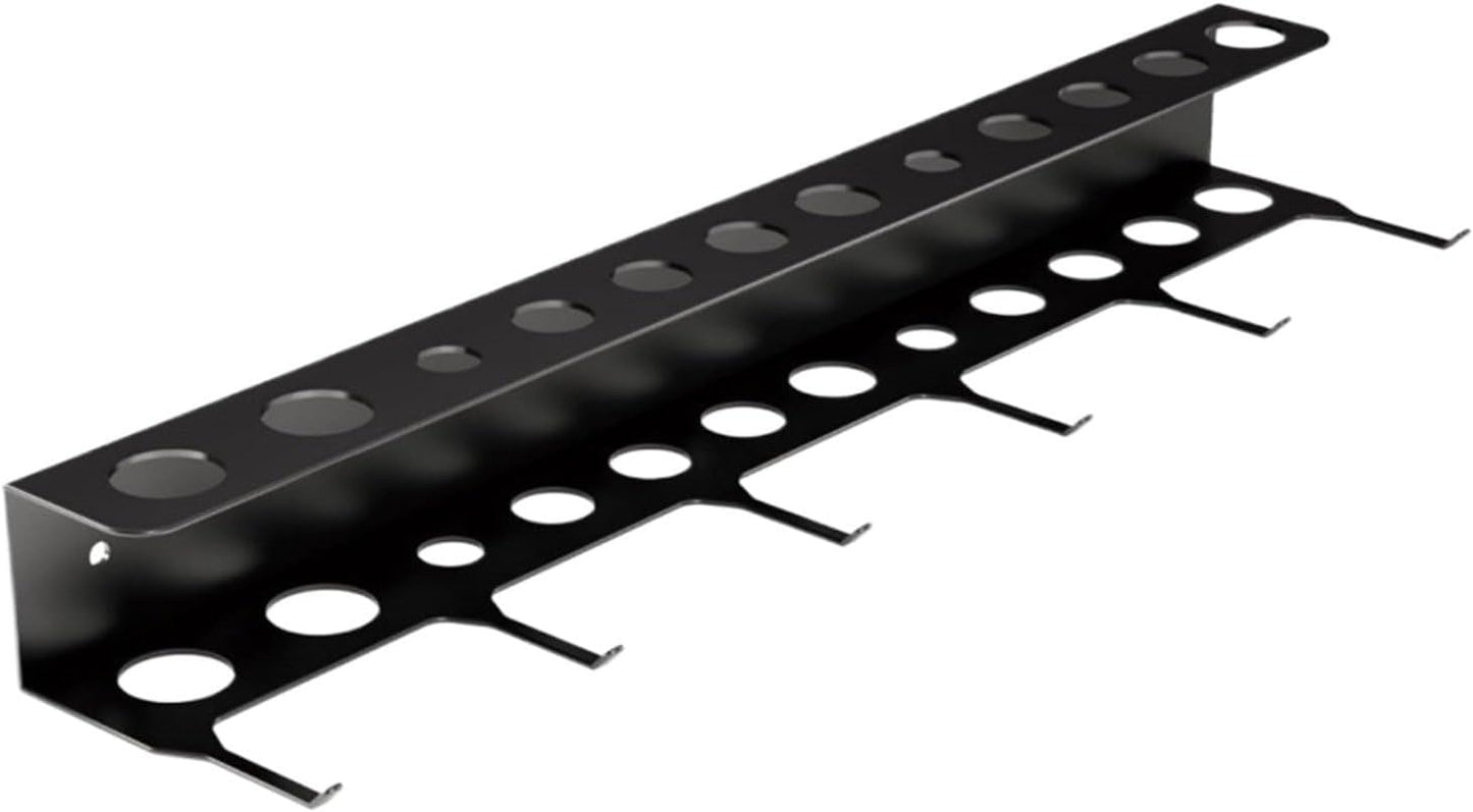 GENERIC Cintre Robuste Pour Brosses - Support à Outils Pour économiser De L'espace - Barre De Rangement De 45,7 X 19,1 Cm Avec Crochets Métal - Organiseur De Lavage De Voiture Avec Construction Solide