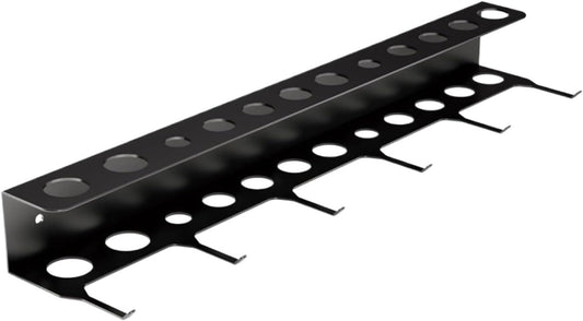 GENERIC Cintre Robuste Pour Brosses - Support à Outils Pour économiser De L'espace - Barre De Rangement De 45,7 X 19,1 Cm Avec Crochets Métal - Organiseur De Lavage De Voiture Avec Construction Solide