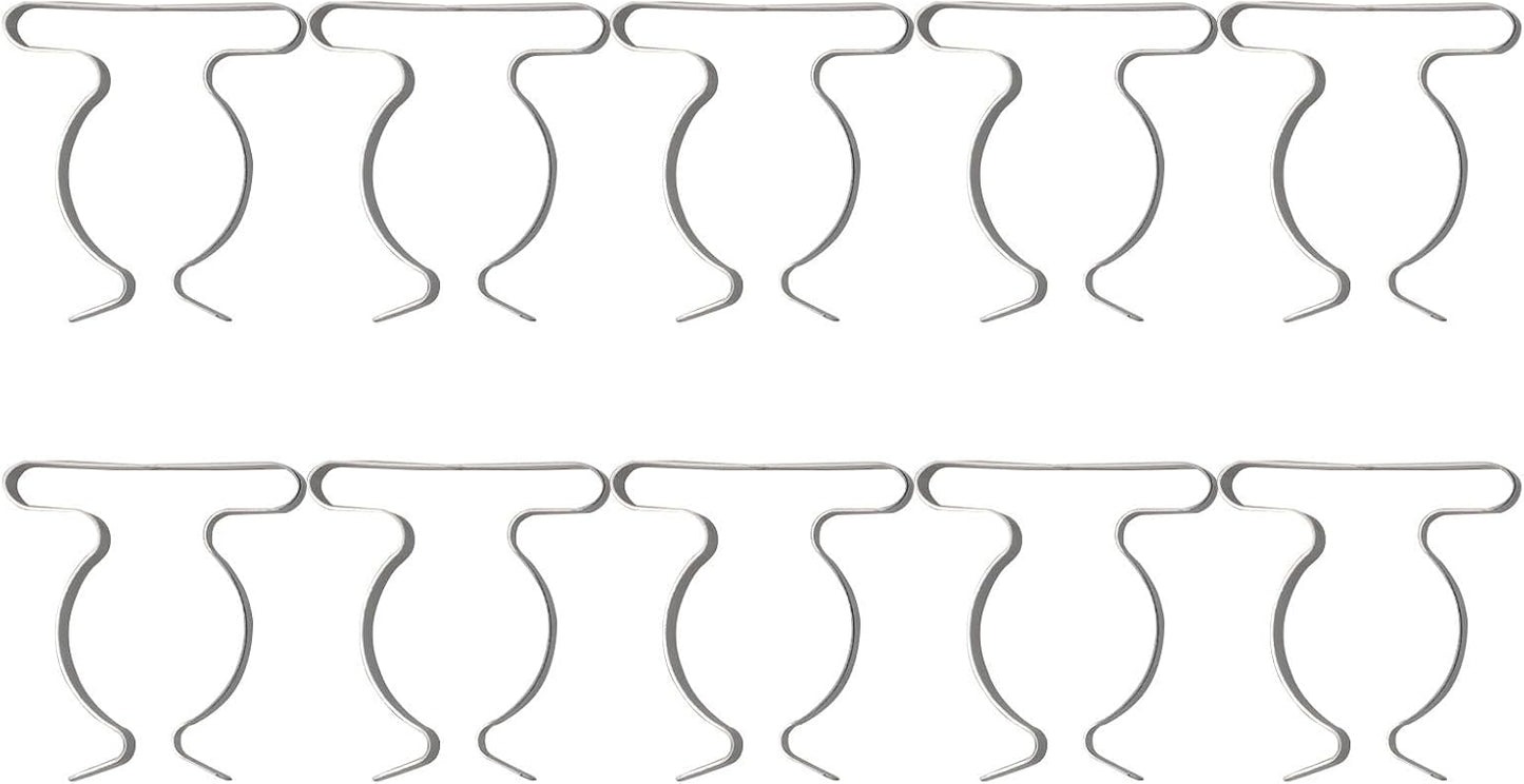  Lot De 10 Clips Muraux Pour Un Rangement Efficace - Clips à Ressort Robustes Pour Organiser Les Outils De Garage Et Les Râteaux (50 Mm)