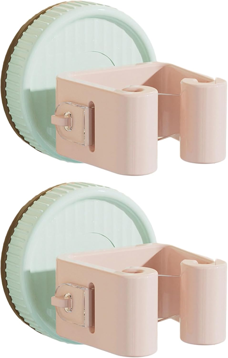  Lot De 2 Supports De Balai à Ventouse Pour économiser De L'espace - Multi-usage - Fixation Murale - Pour Salle De Bain Et Cuisine