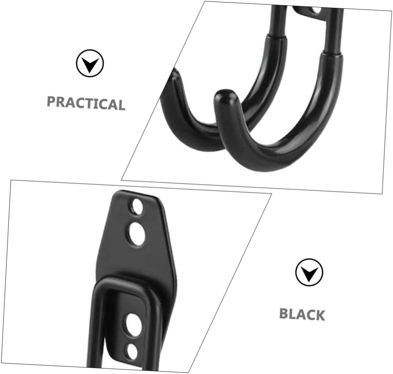  4Pièces Crochets Garage Robuste Support De Rangement Pour Outils De Jardin Vélo Accroche Durable Pour Étagère Organisation