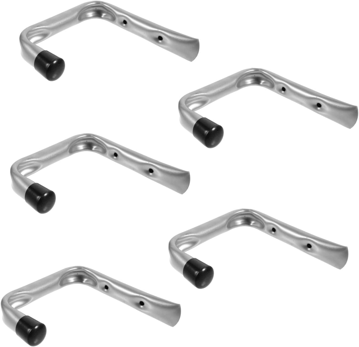  ULTECHNOVO Lot De 5 Crochets Muraux En Acier Galvanisé Peint, Robustes Et Résistants Pour Rangement Intérieur Et Extérieur, Porte-outils De Garage Suspendre D’outils Lourds, Utilisation