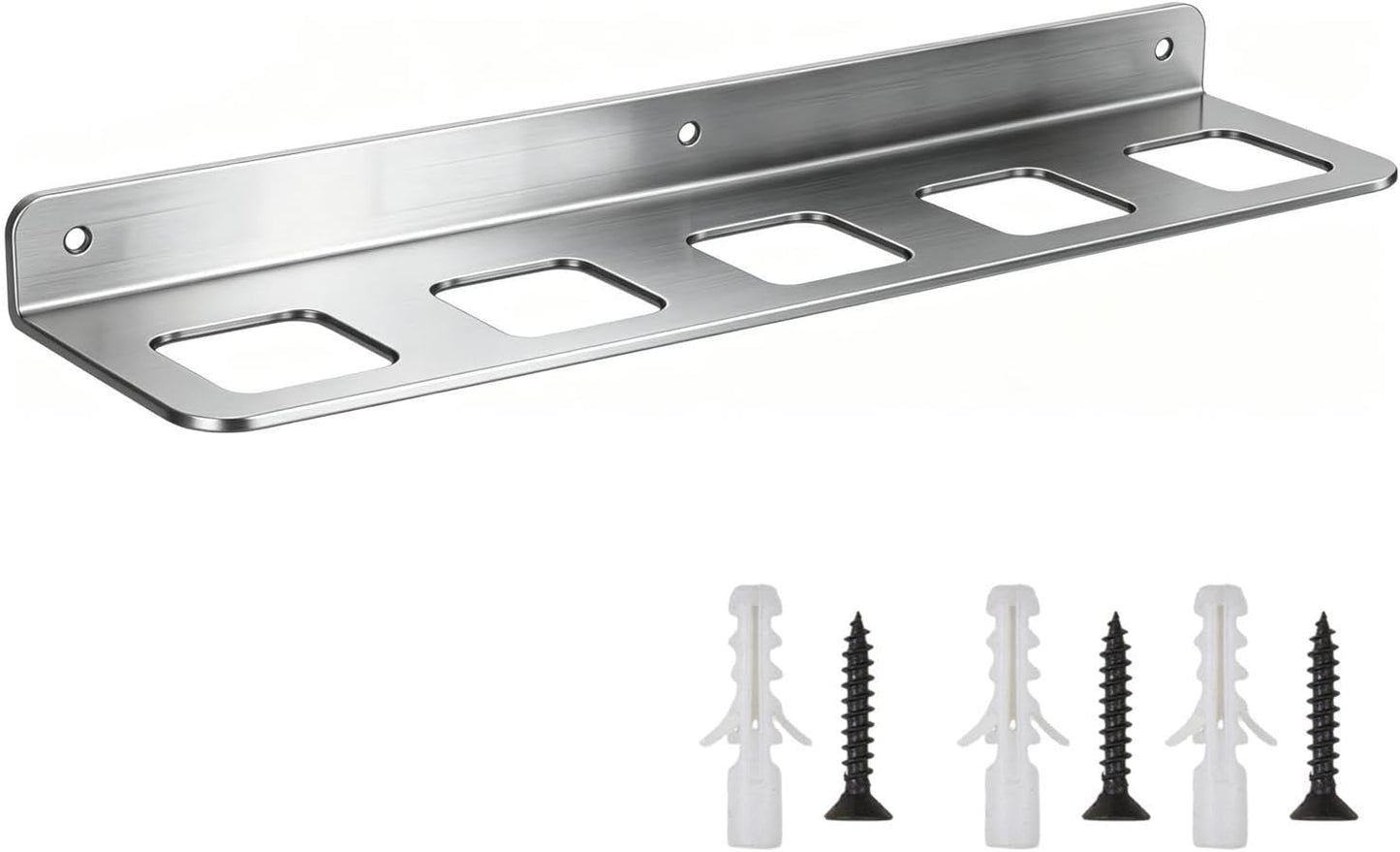 GENERIC Support Mural Pour Outils | Support Mural De Garage à 5 Emplacements – Organisateur De Marteau De Garage – Pour Clé, Tournevis, Abri De Jardin, Atelier, Usine à Domicile