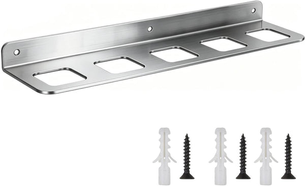 GENERIC Support Mural Pour Outils | Support Mural De Garage à 5 Emplacements – Organisateur De Marteau De Garage – Pour Clé, Tournevis, Abri De Jardin, Atelier, Usine à Domicile