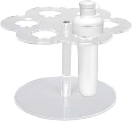  Étagère De Rangement Pour Cartouches | Étagère Transparente Peu Encombrante Avec 6 Trous | Support Antidérapant | Pour Bouteille D'eau, Déplacement, Maison, Cuisine, Bureau, Voiture, Bureau, Coin