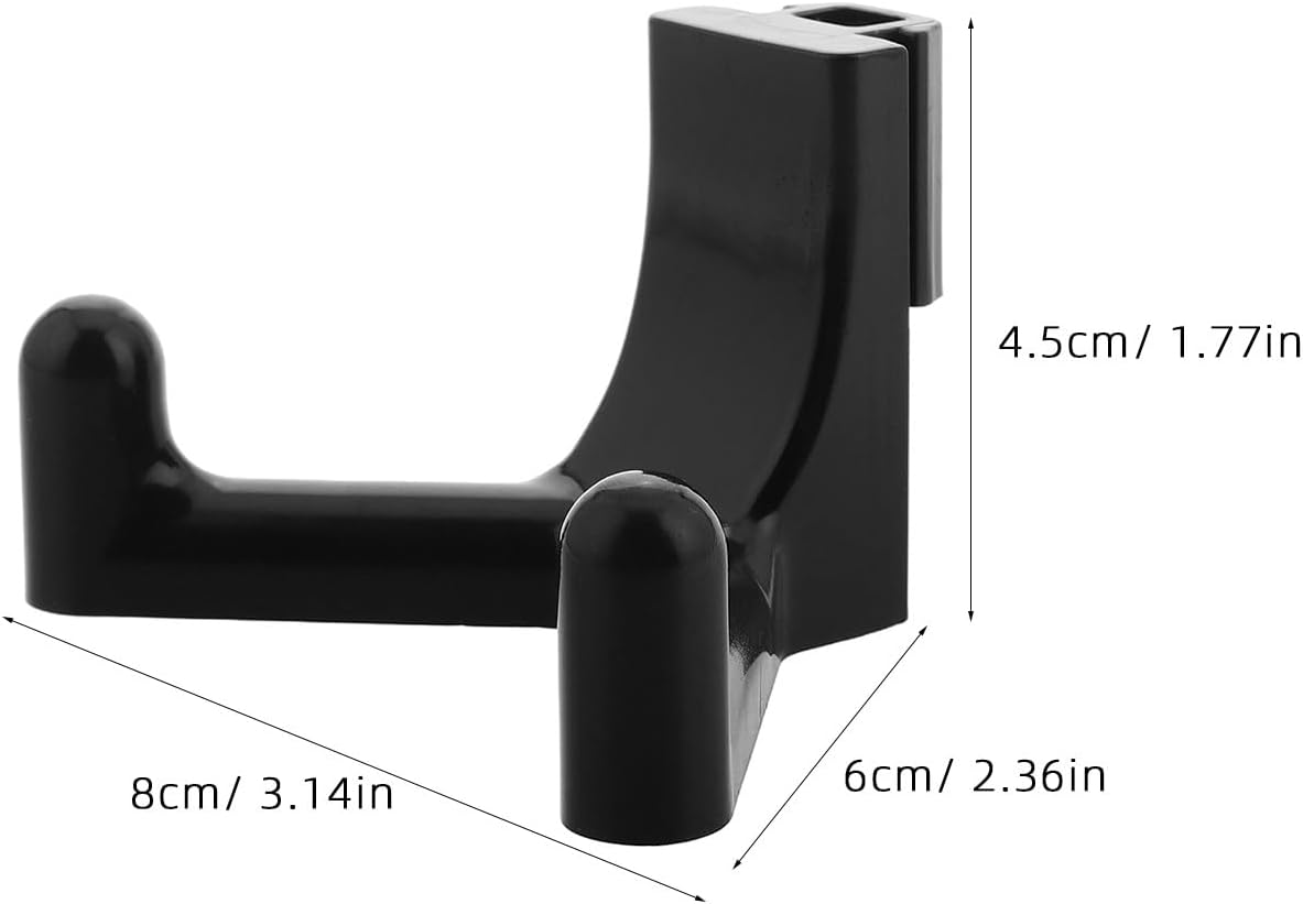  VOSAREA 3 Pièces Crochet De Rangement Mural En Abs Noir Pour Outils De Jardin Installation Rapide, Usage Polyvalent, Pour Garage Et Espace Extérieur