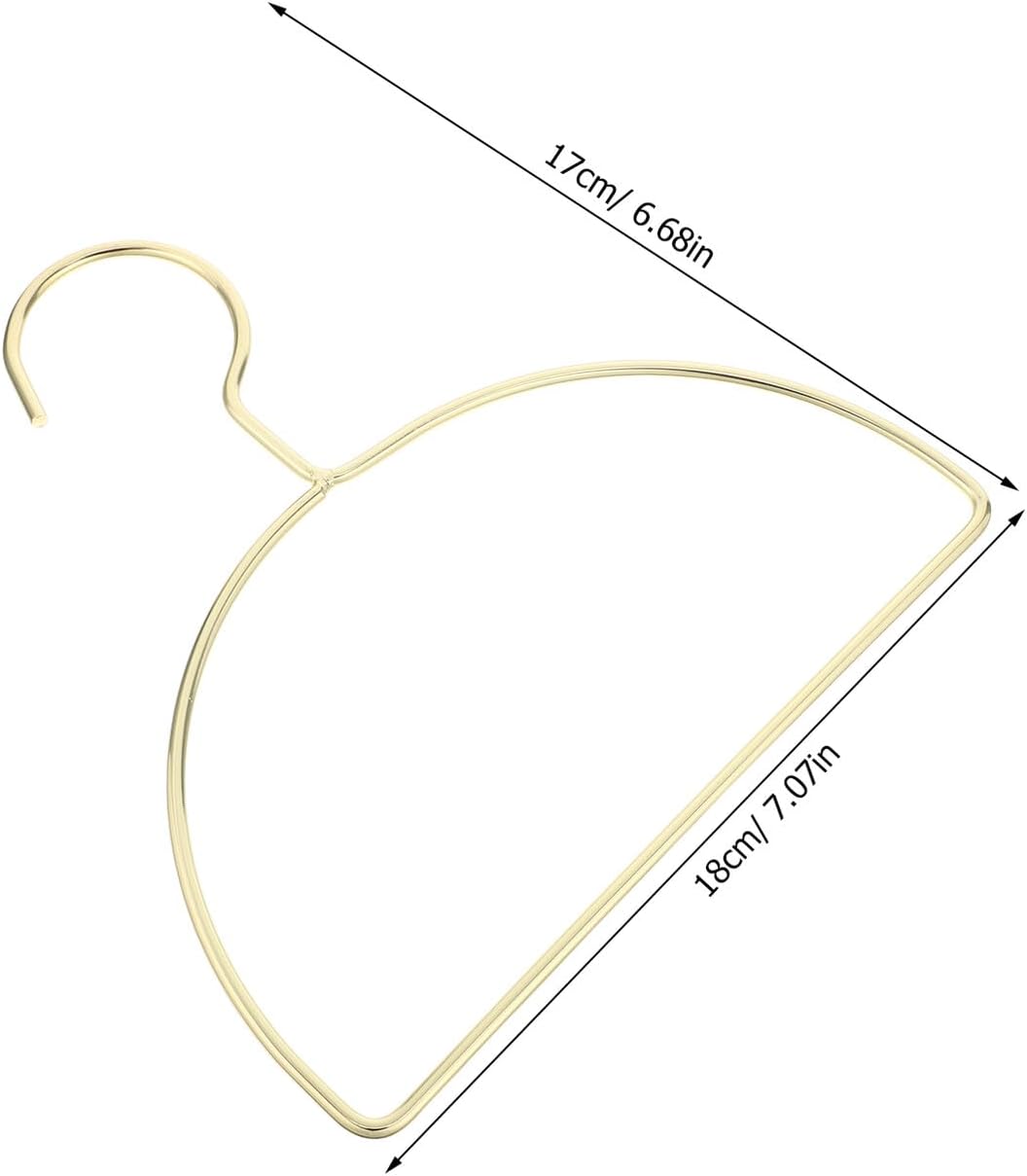  OUNONA 10pièces Cintres Métal Pour Foulards Cintres Incurvés Antidérapants Métalliques Pour Vestes Et Costumes