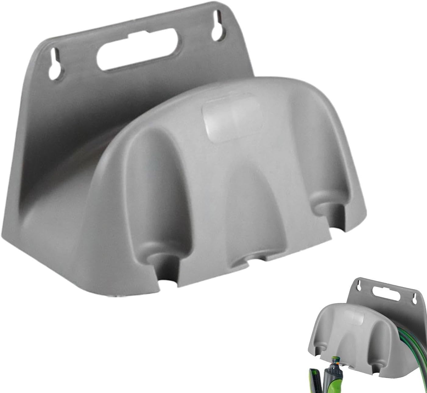 Genérico Generico Support Mural Pour Tuyau D'arrosage – Panier Porte-tuyau Renforcé Pour Tuyau D'eau, Support Mural Pour Tuyau D'arrosage – Pour Terrasse, Cour, Extérieur, Entrepôt, Garage Et Maison
