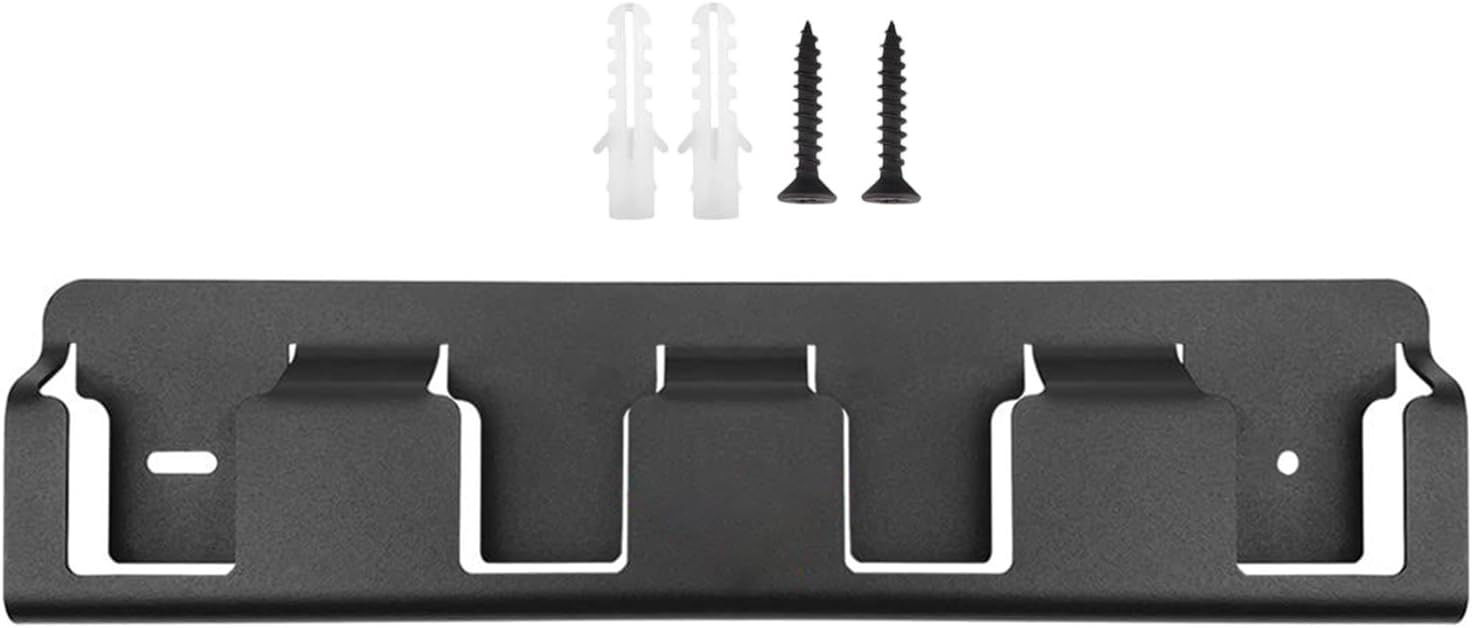 GENERIC Organiseur De Piles Mural En Acier Massif Robuste à 4 Emplacements – Support Mural Pour Piles 18 V, Pour Salon, Chambre à Coucher, étude, Garage, Maison, Bureau, Intérieur