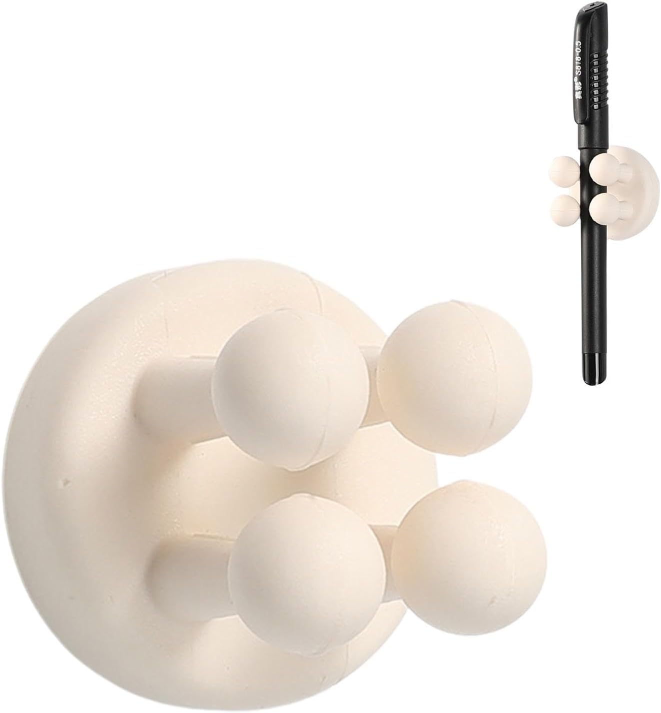 Générique Support De Prise En Silicone Créatif,Crochet De Brosse à Dents Auto-adhésif Mignon Sans | Support De Prise Mural Sans Poinçon, Pour Accrocher Salle De Bain Cuisine Salon Bureau
