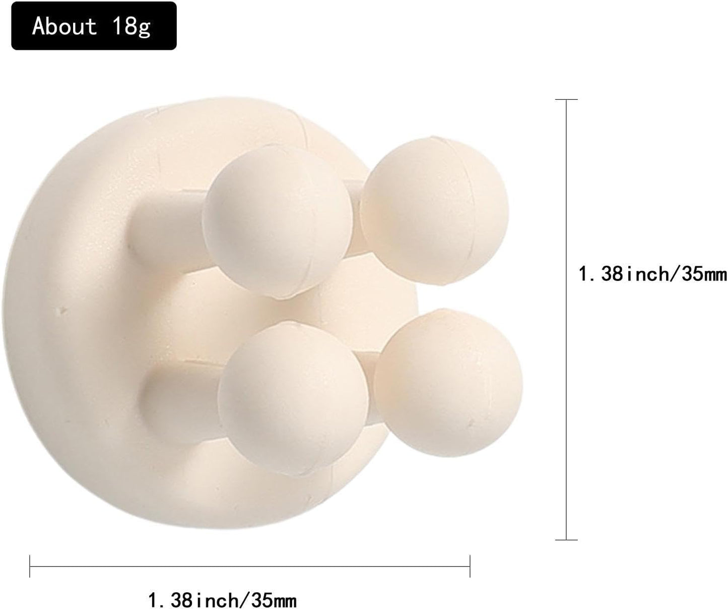  Générique Support De Prise En Silicone Créatif,Crochet De Brosse à Dents Auto-adhésif Mignon Sans | Support De Prise Mural Sans Poinçon, Pour Accrocher Salle De Bain Cuisine Salon Bureau