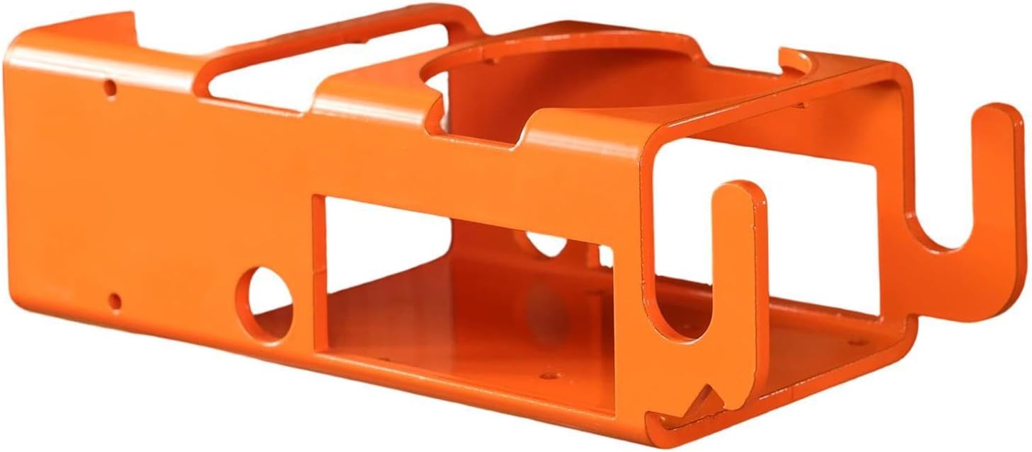  Job Rack, Heavy Duty Storage Bracket System With Utility Hook Organizer Unit Steel Frame Mounting Tool Station, Phone Slot Drink Holder Design, For Garage Workshop Construction Site Use