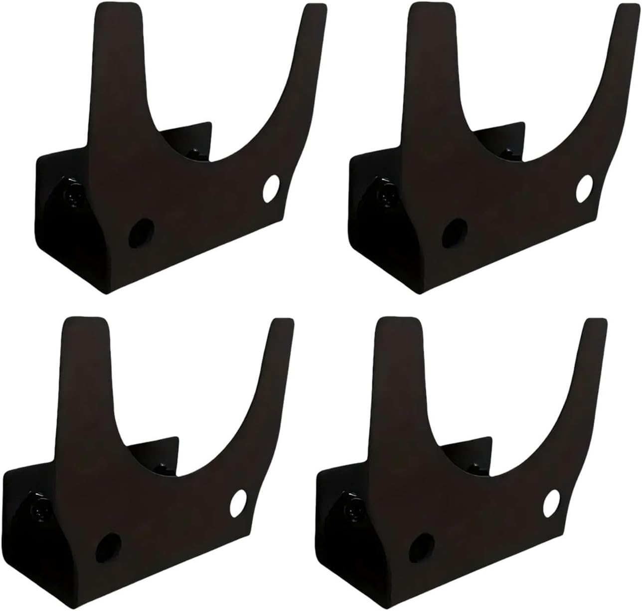  Lot De 4 Supports Muraux En Métal Robuste Pour Un Rangement Et Une Organisation Sécurisés Des Outils