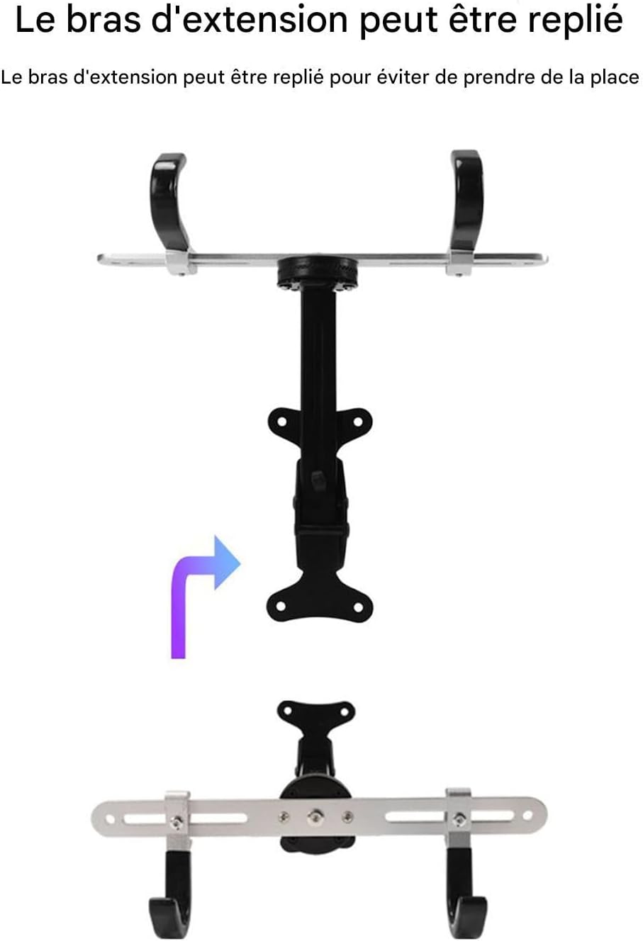  Générique Accroche-Vélo Mural | Support De Rangement Intérieur Pour Vélos,Organisateur Porte-Manteau Réglable Robuste Pour Atelier Exposition Rangement Intérieur Organisation Et Gain De Place à La