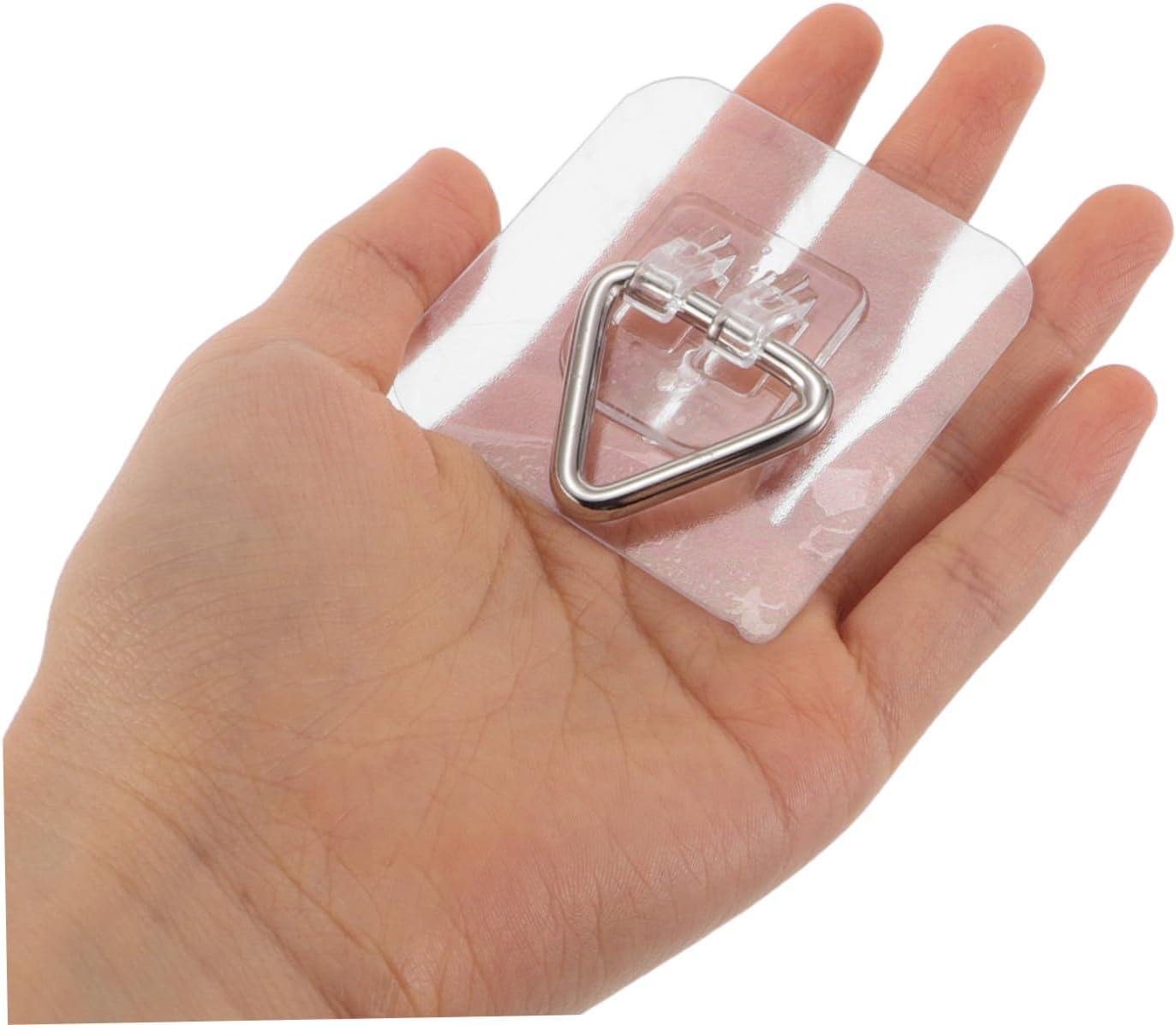  Ciieeo 20pièces Lot De Crochets Muraux Adhésifs Invisibles Pour Assiettes Supports Décoratifs Pvc Transparent Fixation Sans Perçage Pour Cadres Et Objets Légers