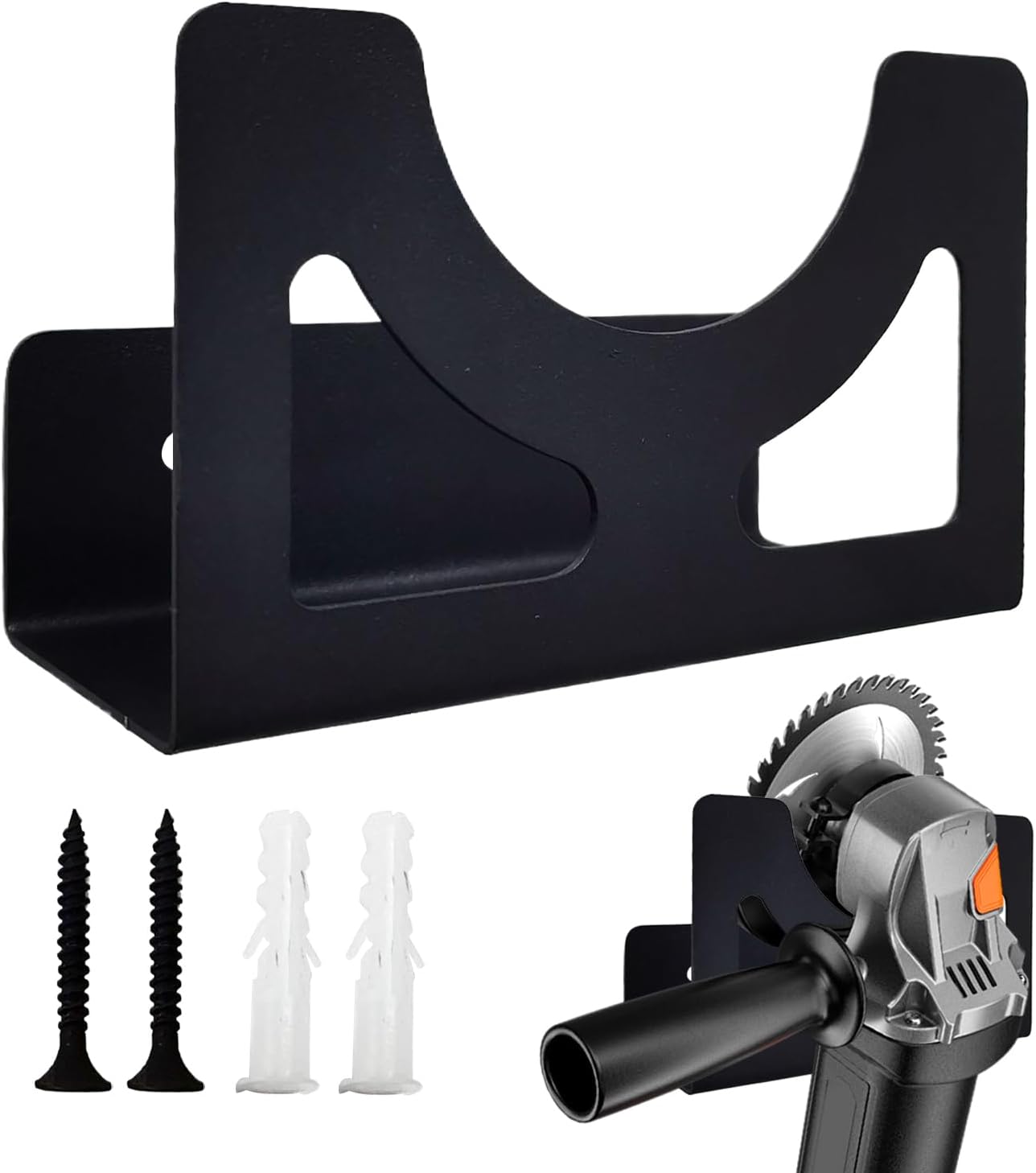 Genérico Support De Montage Mural : Support De Rangement De Moulin D'angle Pour Un Ajustement Serré, Grille Multifonctionnelle Pour Outils électriques, Clé à Molette, Perceuses, Machine à Polir