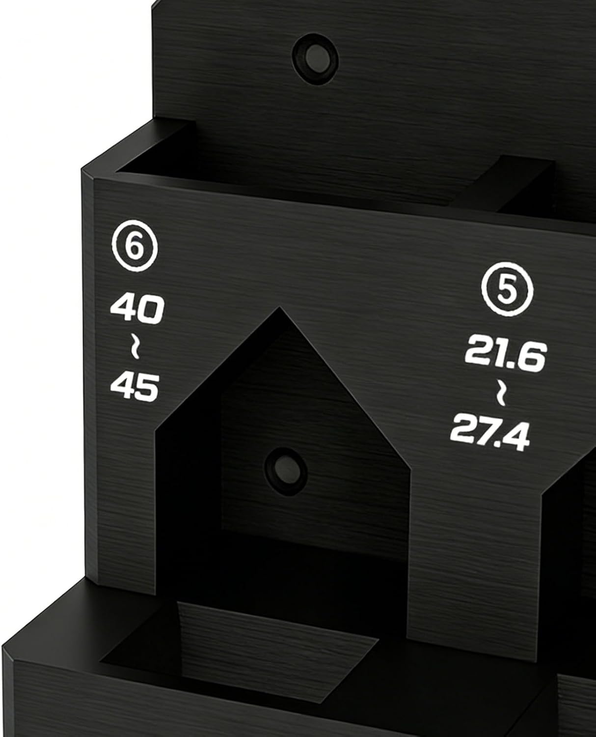  Générique Râtelier De Rangement Pour Outils - Porte-objets Mural à 6 Compartiments - Range-outils à Fixation Par Serrage | Pour Garage, Atelier, Remise, Établi, Panneau Perforé