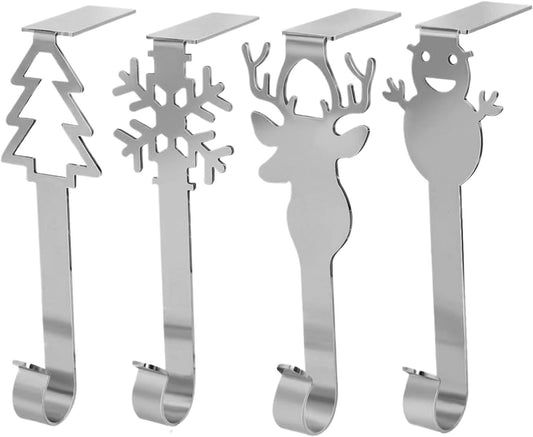 Genérico Crochets D'étagère De Noël, Cintres En Métal Pour Collants, Clips Légers Antidérapants Pour Décoration De Guirlandes, Pour Fêtes De Noël, Vitrines, étagères, Comptoirs, Tables,