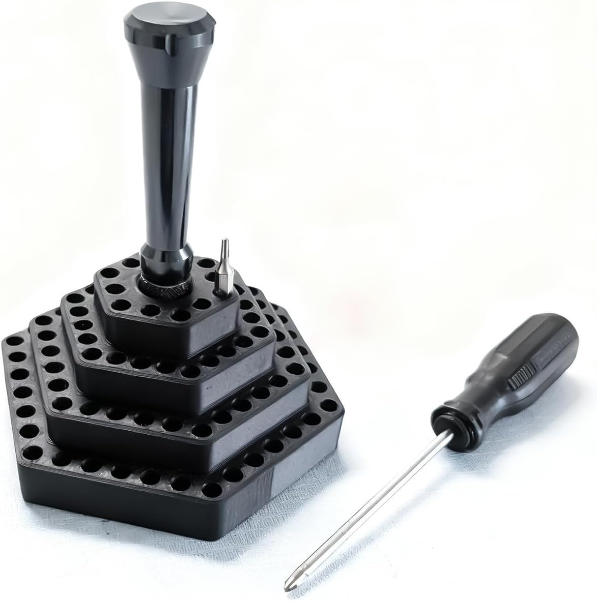  Générique Porte-Forets,Boîte à Hexagonaux 4,8 MM - Range-forets Et Mèches | Pour Garage, Travail Du Bois, Outils Électriques, Construction, Placoplâtre, Charpentier, Maison