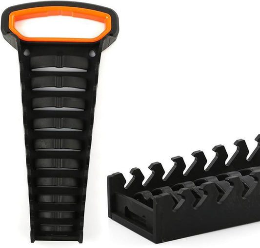  Porte-outils Multi-fentes Pour Clés à Cliquet - Rangement Des Outils - En Plastique - Rails - Plateau Pour La Maison Et Les Espaces De Travail - Garage - Support D'outils De Réparation De Voiture