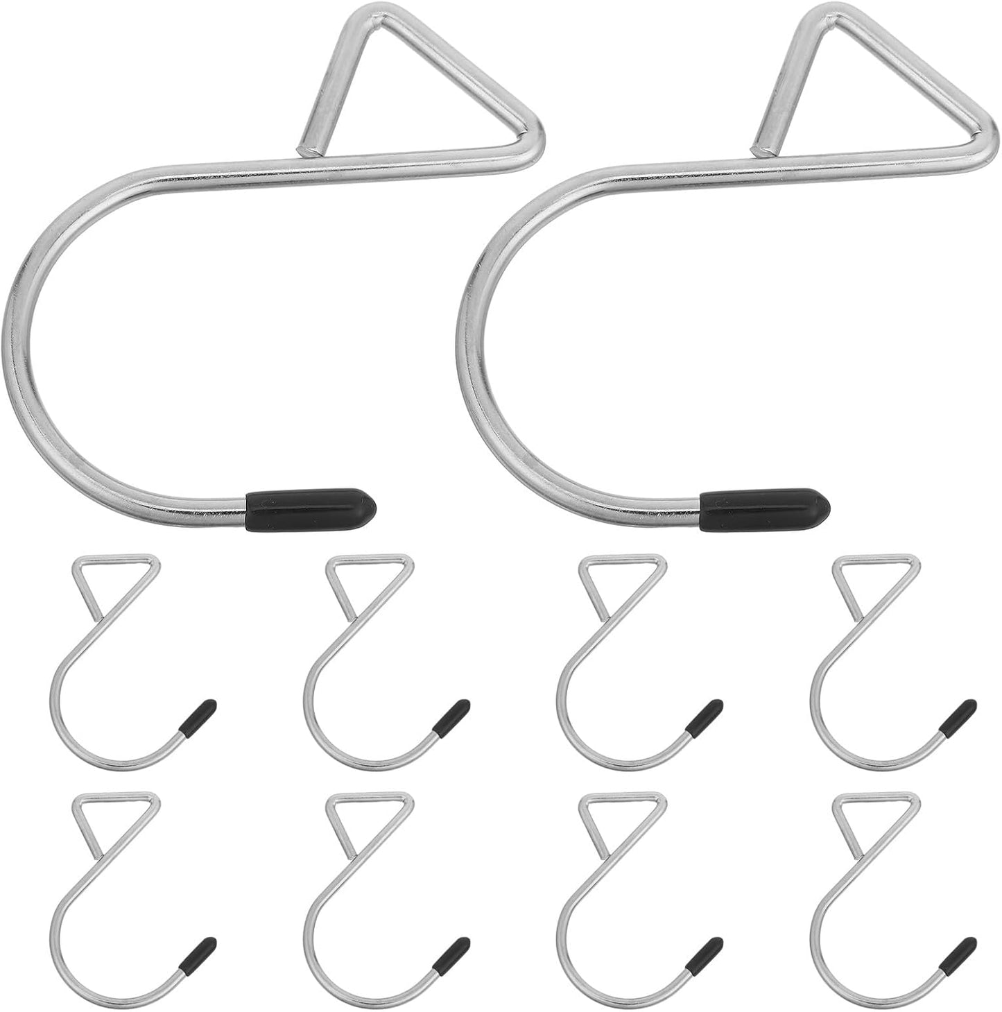  Cabilock Crochets Portables Et Réutilisables Lot De 10 Multifonctionnels Crochets Triangulaires En Métal Argenté Pour Suspendre Bagages Et Décorations Sur Porte