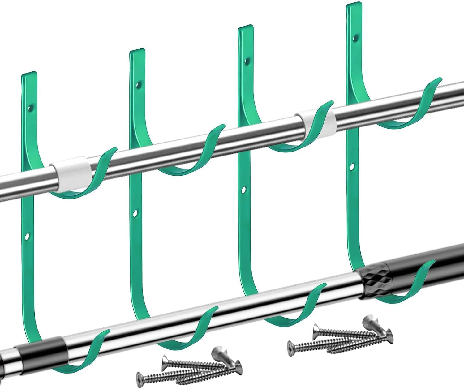  Generisch Crochet De Piscine Pour Barres | Rangement Multifonction Sur Le Bord De La Piscine | Support Skimmer De Piscine - Pour Râteaux, Filets De Skimmer, Rampes Murales, Barres Télescopiques
