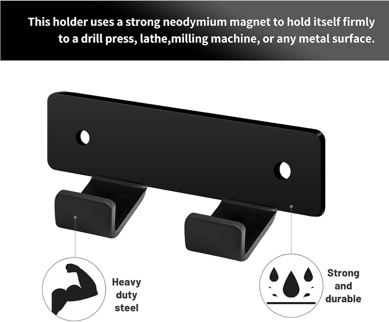  Porte-clés à Mandrin – Rangement Magnétique Pour Outils D'atelier, Support De Rangement, Poignée Universelle Sécurisée, Fonction D'usinage à Accès Rapide, Meilleure Fourniture De Menuiserie, Armoire D