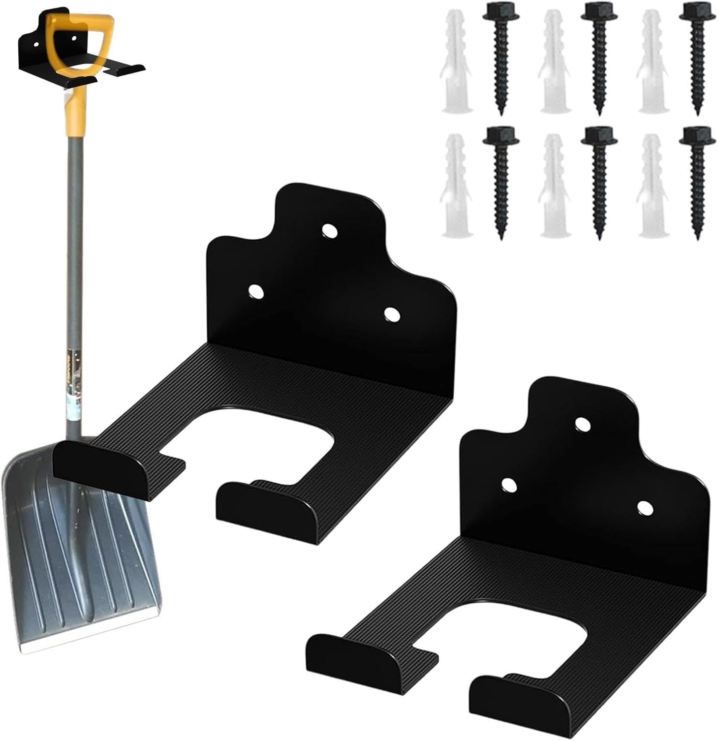 GENERIC Cintres à Outils De Jardin, Support En Acier Inoxydable Pour économiser De L'espace – Rangement Mural Pour Outils électriques De Garage – Pour Intérieur Ou Extérieur, Jardin, Ferme, Sous-sol, Pelle
