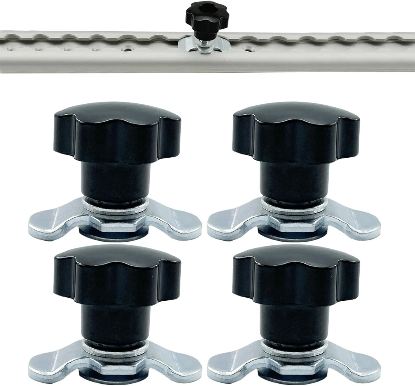  Rail De Piste L - Raccord à Filetée - Rail De Serrage Ergonomique - Matériel De Rechange - Accessoires De Rails Multi-usages Pour Camions, Voitures, Garages, Avions, Entrepôts, Remorques