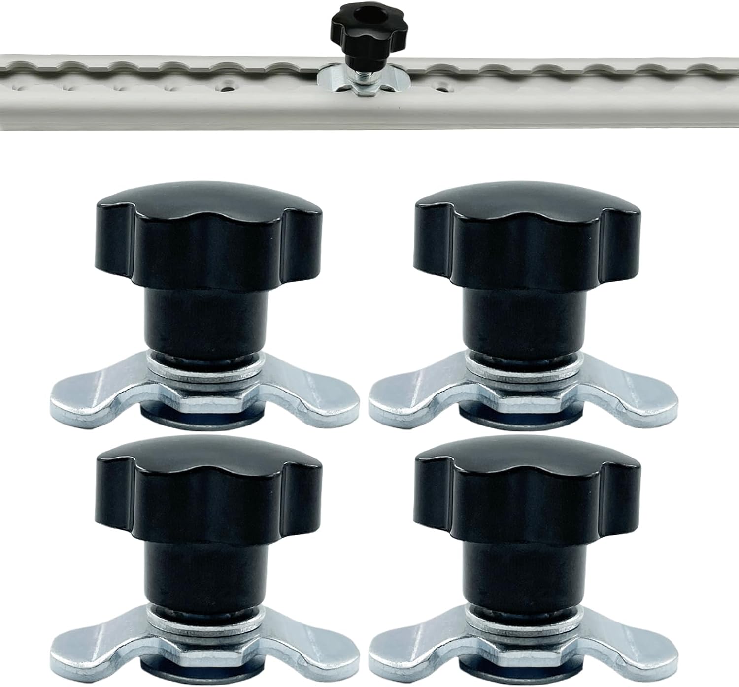  Rail De Piste L - Raccord à Filetée - Rail De Serrage Ergonomique - Matériel De Rechange - Accessoires De Rails Multi-usages Pour Camions, Voitures, Garages, Avions, Entrepôts, Remorques