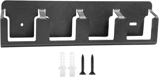 GENERIC Organiseur De Piles Mural En Acier Massif Robuste à 4 Emplacements – Support Mural Pour Piles 18 V, Pour Salon, Chambre à Coucher, étude, Garage, Maison, Bureau, Intérieur